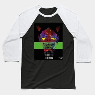 devil mask Baseball T-Shirt